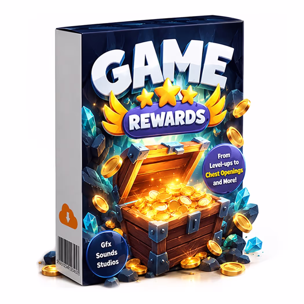 Game Rewards Sound Effects Bundle - Game Win, Rewards, Achievements & Level Up SFX by Gfx Sounds Studios