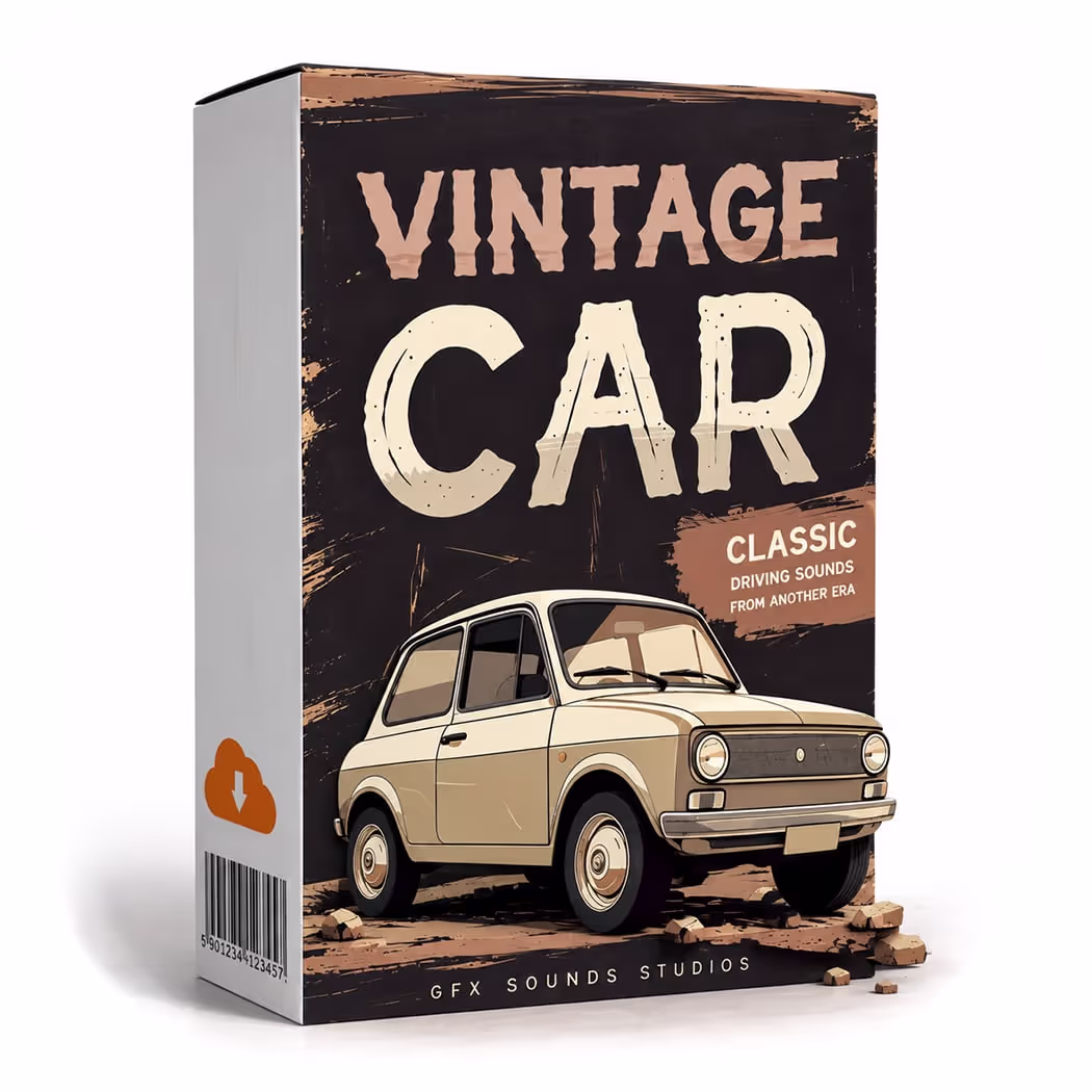 Vintage Car Sound Effects Pack - Car Engine, Driving and Foley Sounds by Gfx Sounds Studios