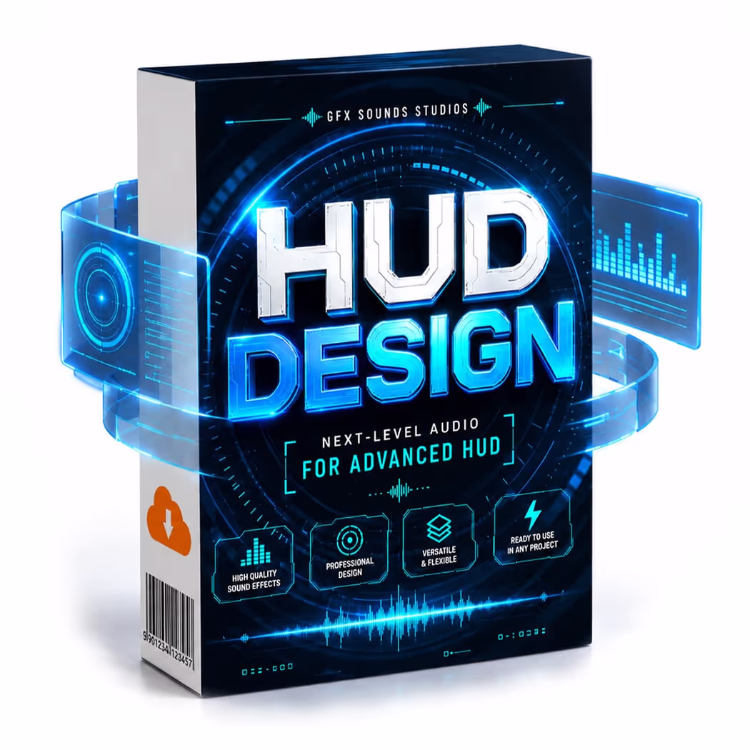 HUD Design SFX - Futuristic Beeps, Clicks, HUD & UI Sound Effects Bundle by Gfx Sounds Studios