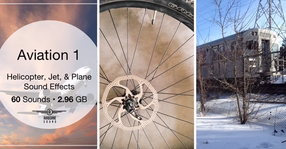 bicycle train car sound effects