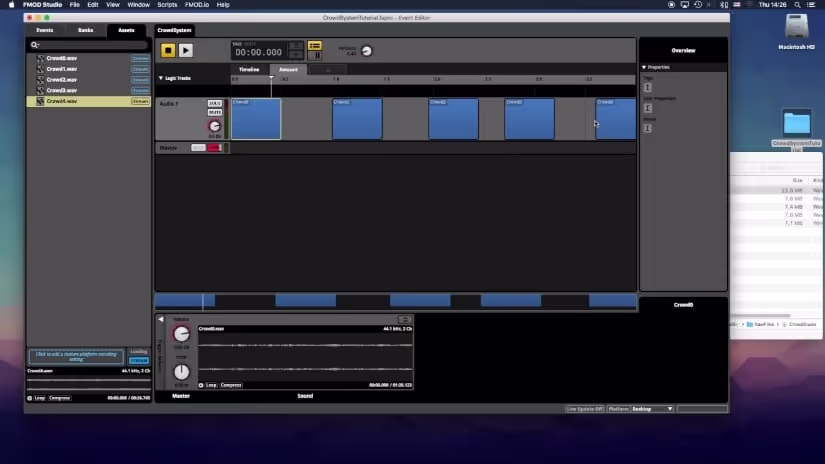 Crowd game audio system