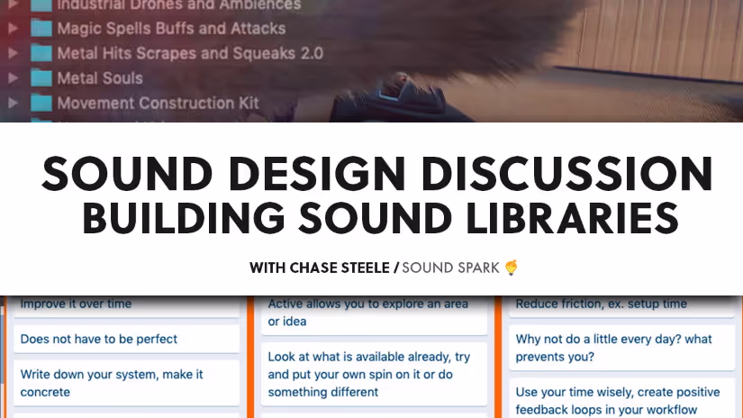 How to create a sound effects library