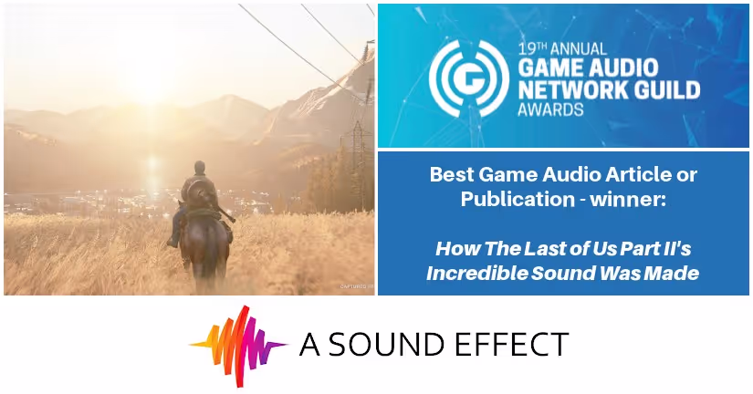 A Sound Effect Game Audio Network Guild Award Winner