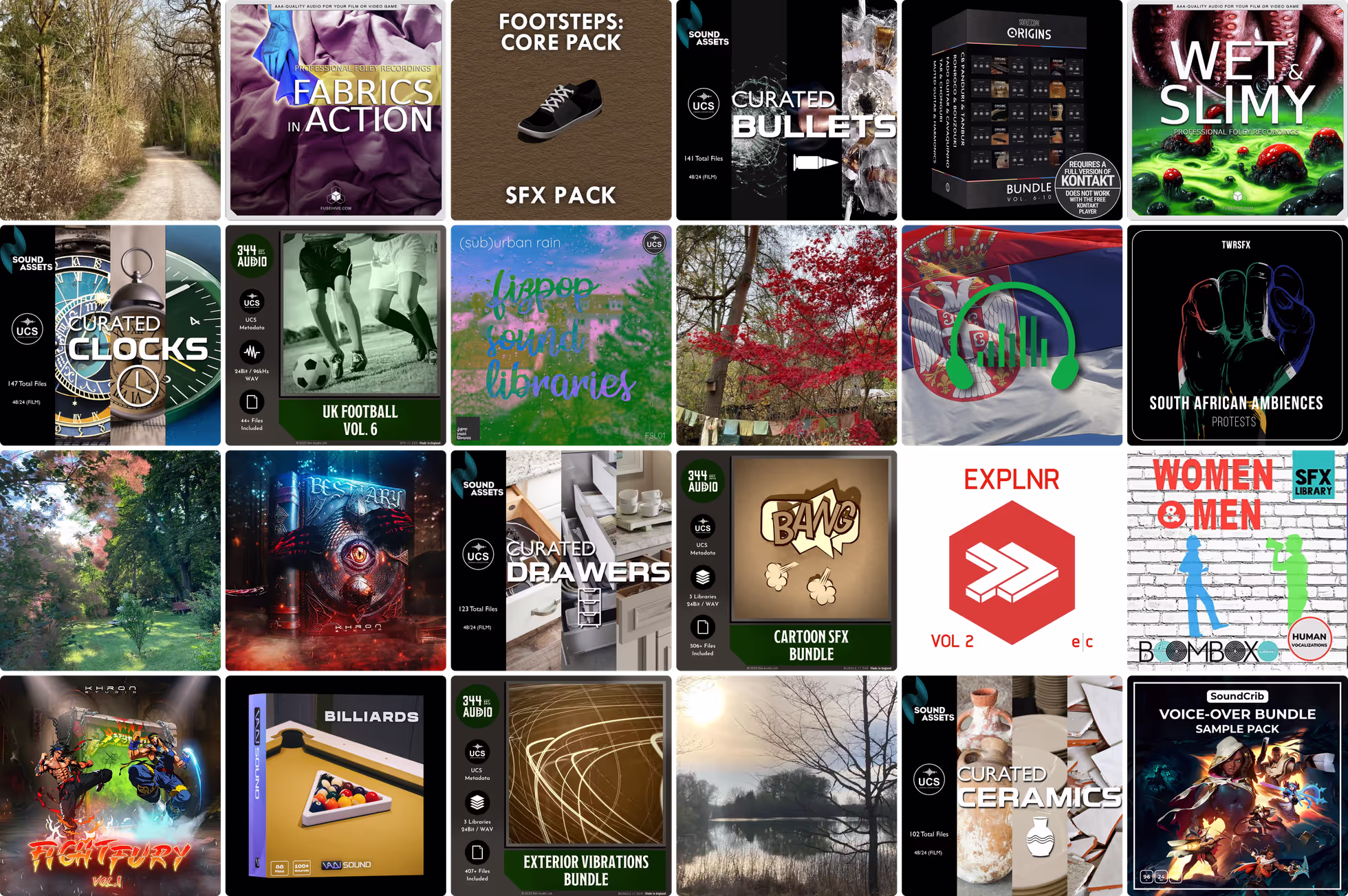 21 new sound libraries