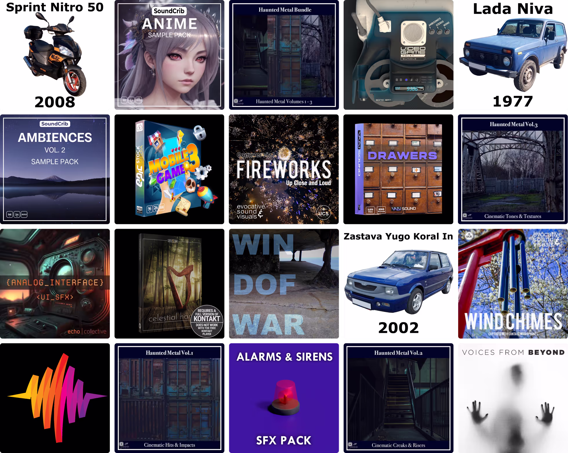 19 new sound libraries