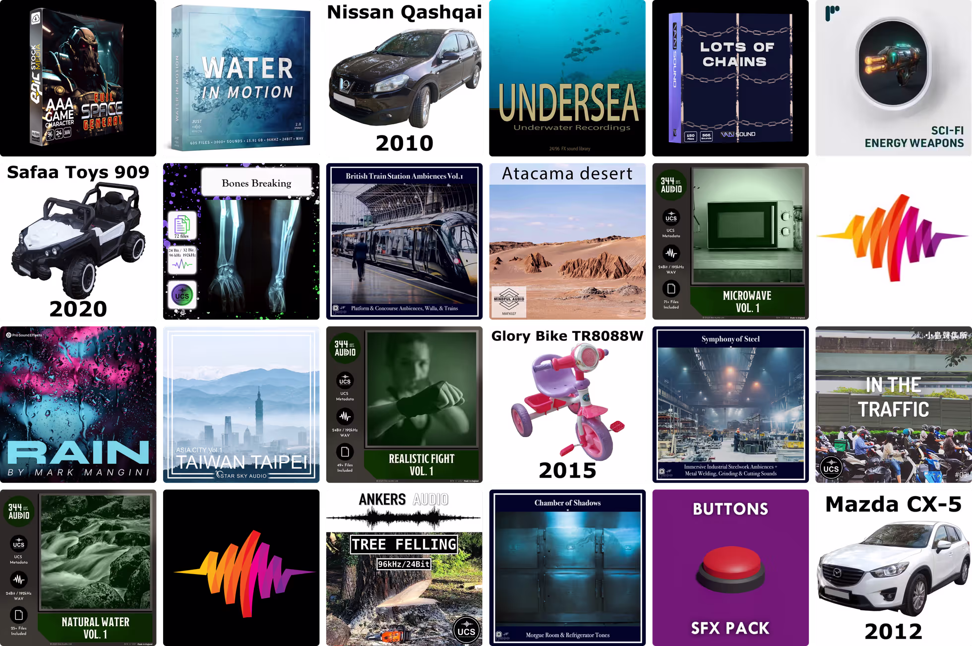 22 new sound libraries