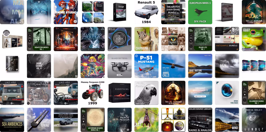 50+ new sound libraries