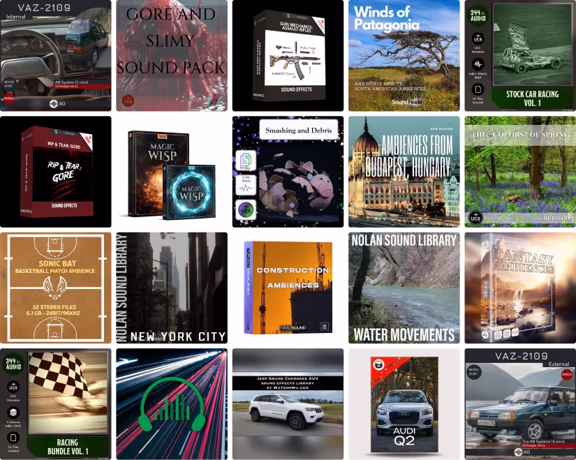 New sound effects libraries