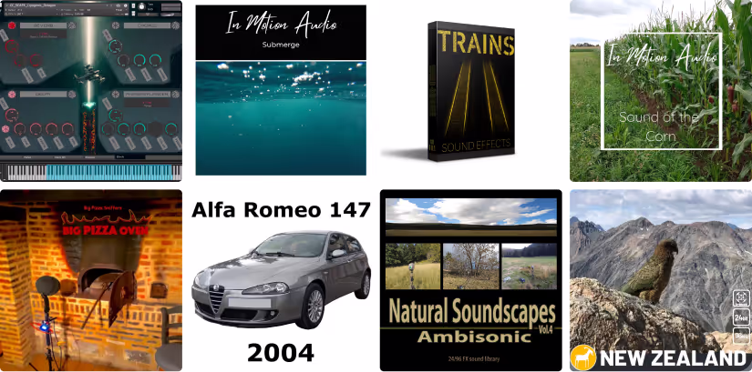 8 new sound libraries