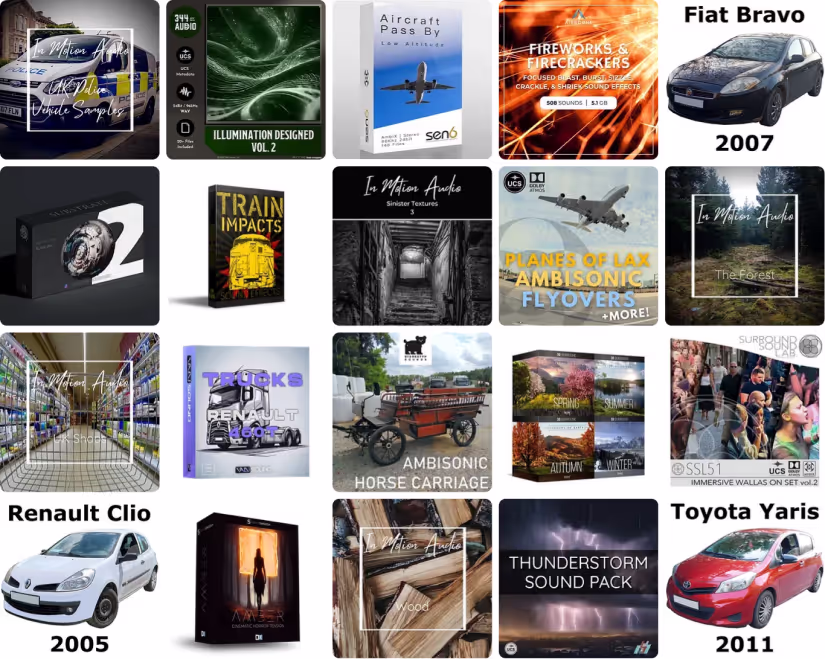 21 new sound libraries