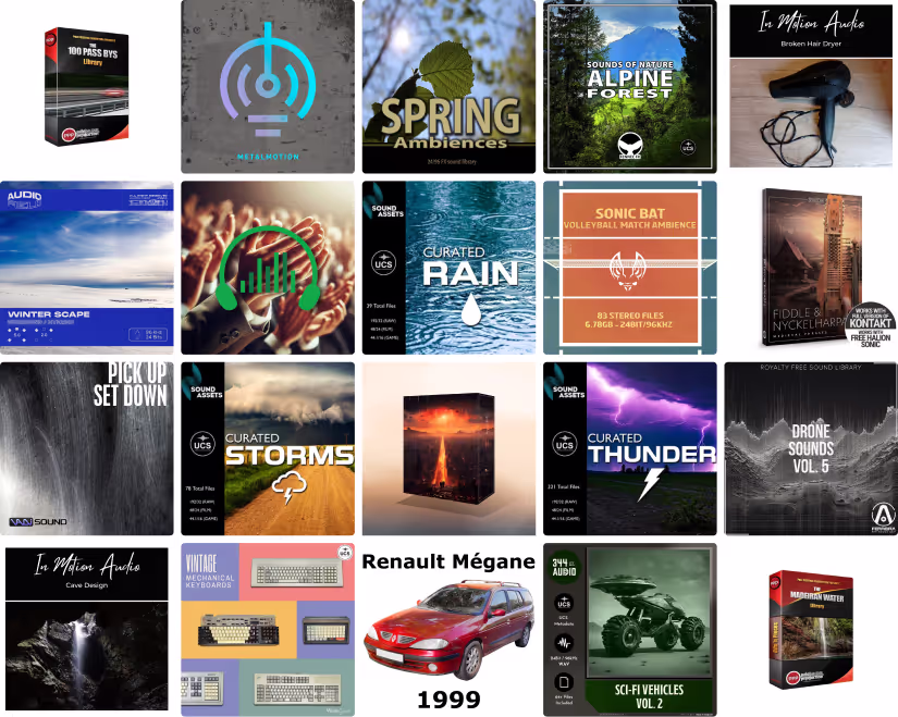 21 new sound libraries