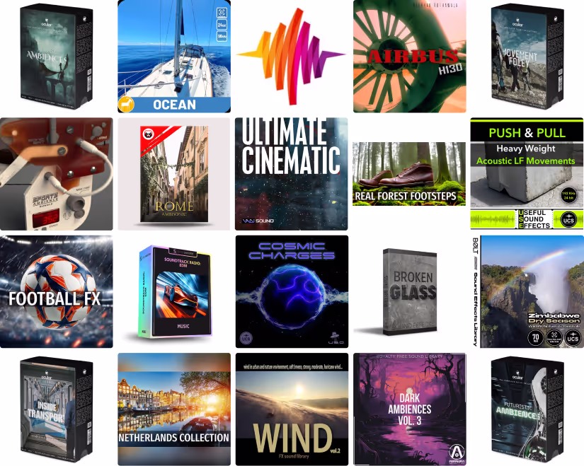 19 new sound libraries