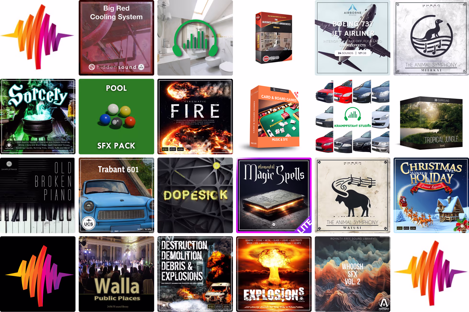 21 new sound libraries