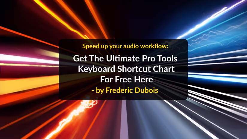 Pro Tools Keyboard Shortcuts Chart - the ultimate overview