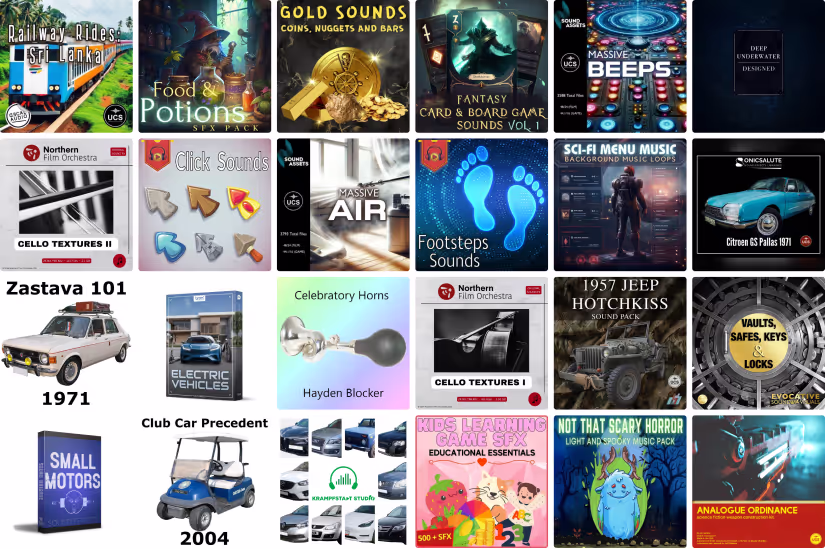 24 new sound libraries