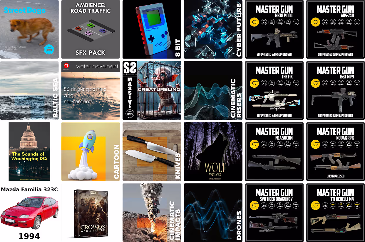 24 new sound libraries