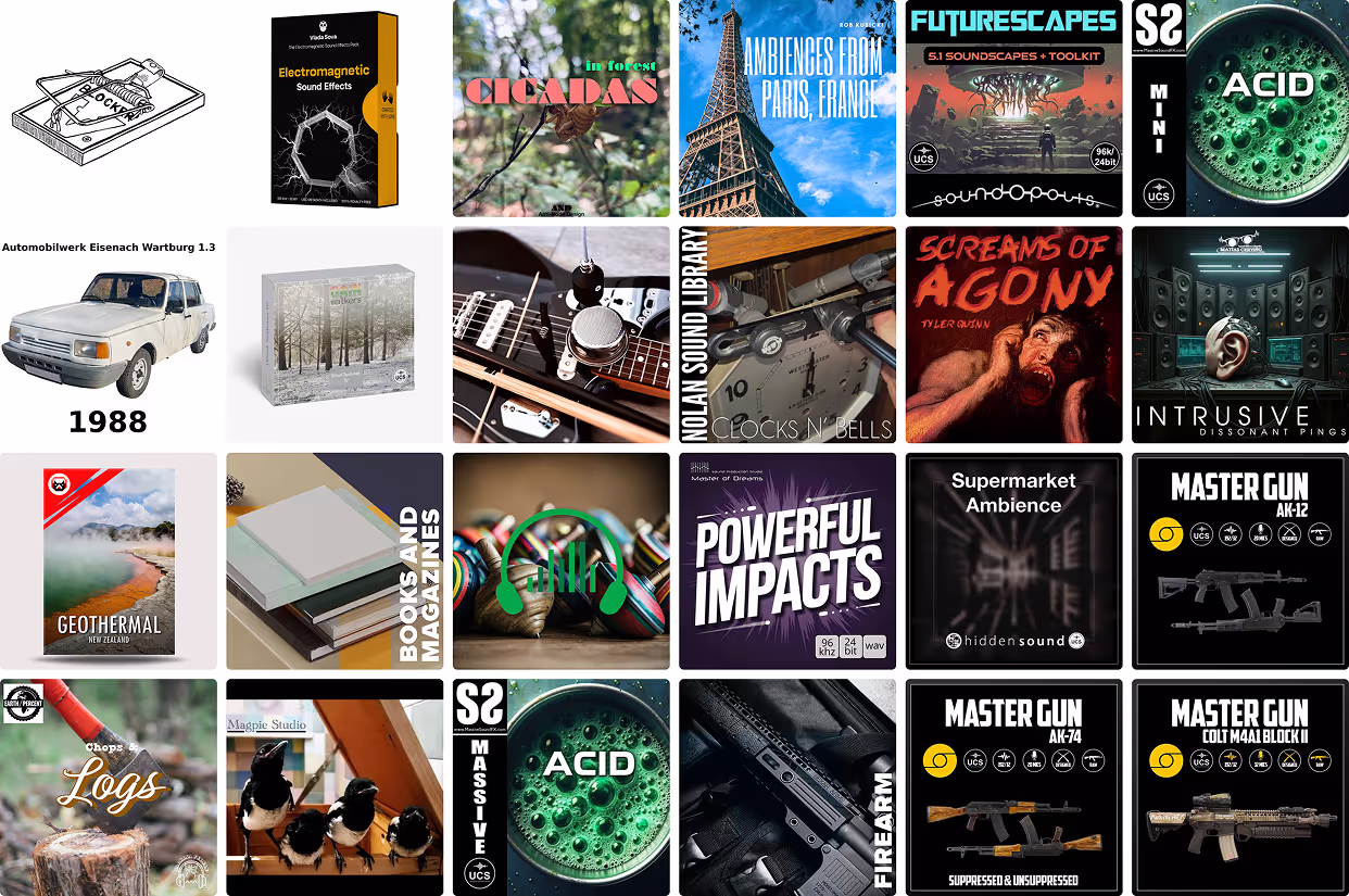 24 new sound libraries