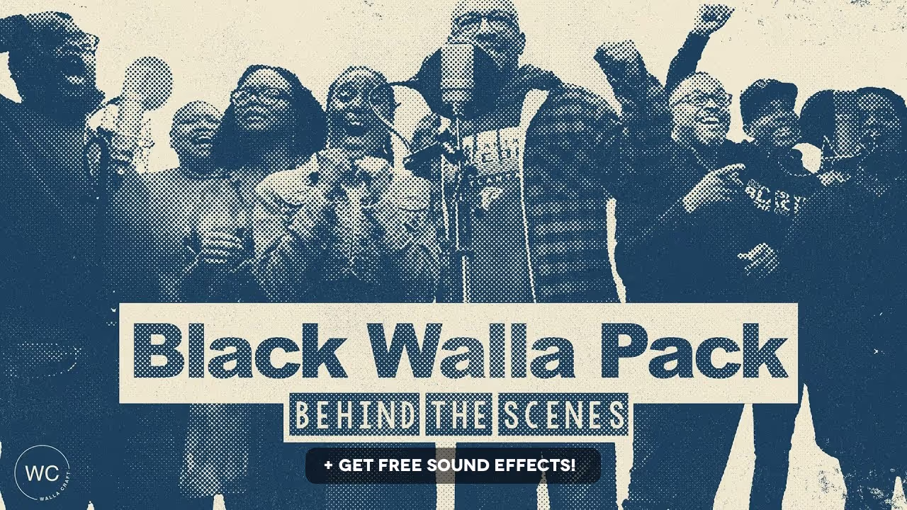 Black walla voices sound effects library