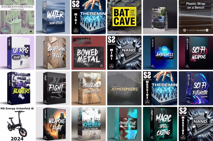 24 new sound libraries