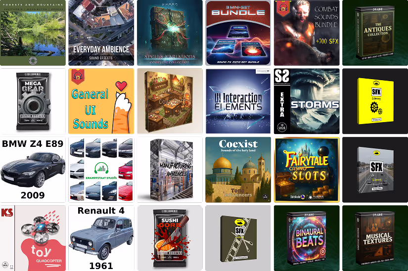 24 new sound libraries