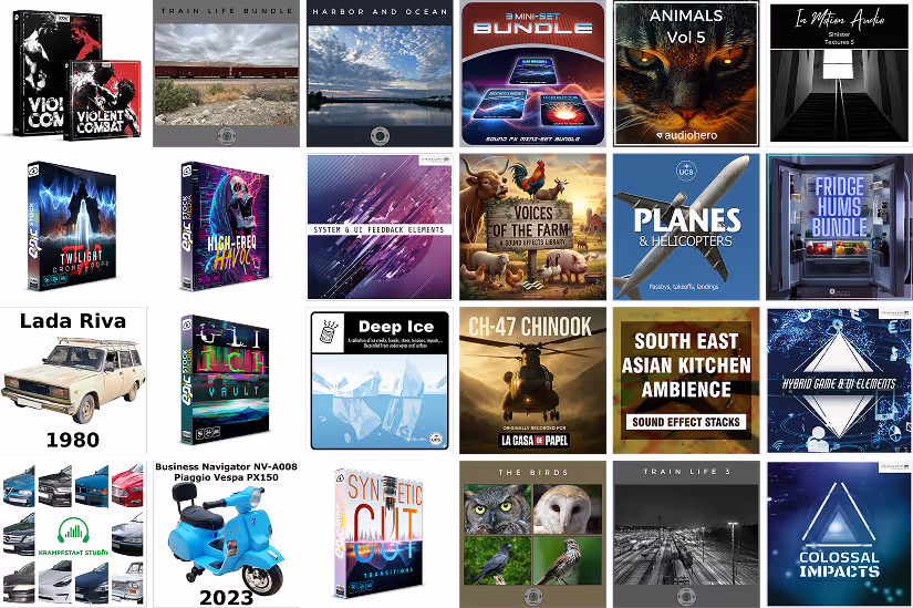 24 new sound libraries