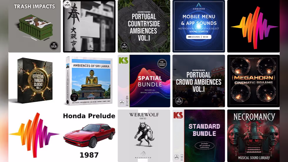 13 new sound libraries