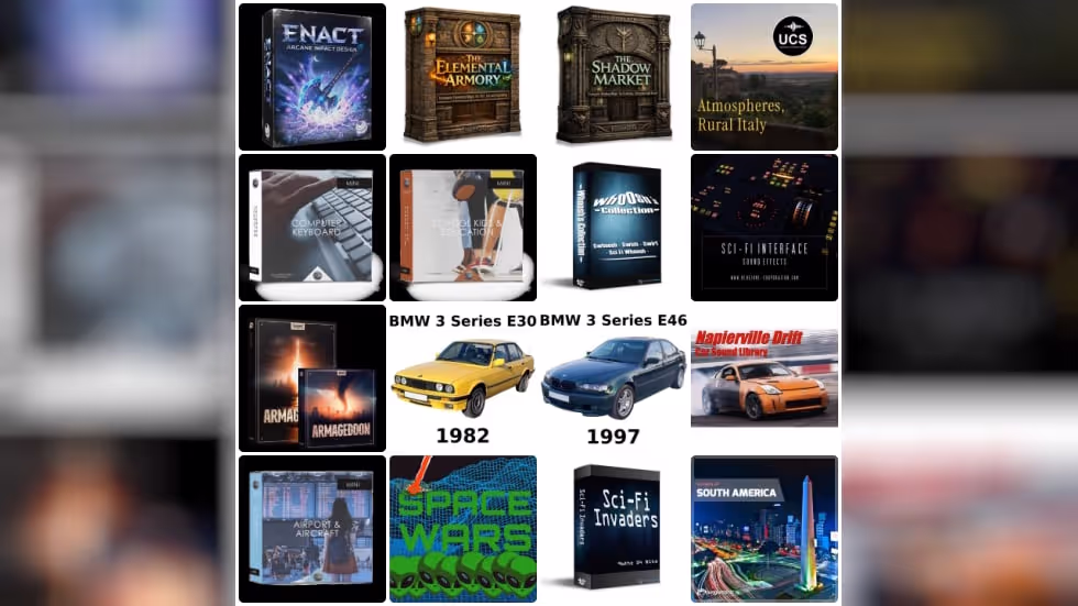 16 new sound effects libraries