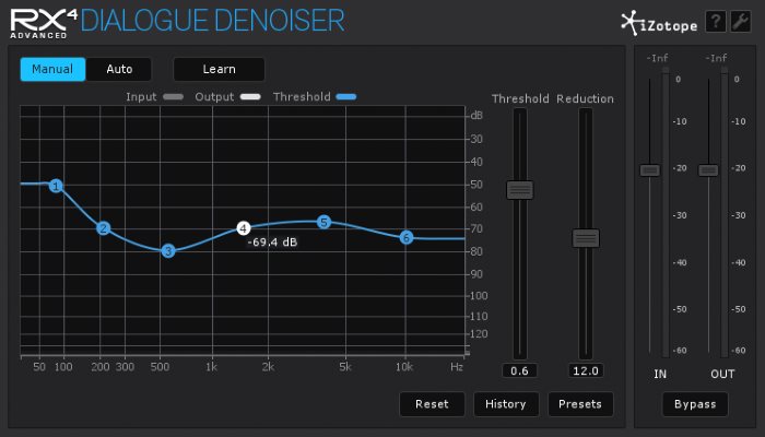 RX4's Dialogue Denoiser module