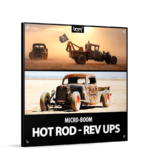 Hot Rod Rev-Ups sound library cover by BOOM Library