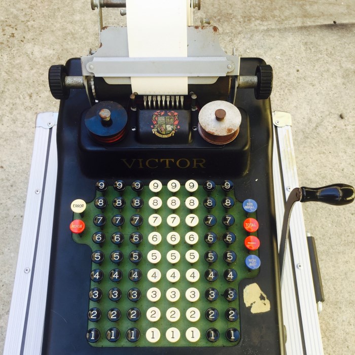 victor adding machine sound effects