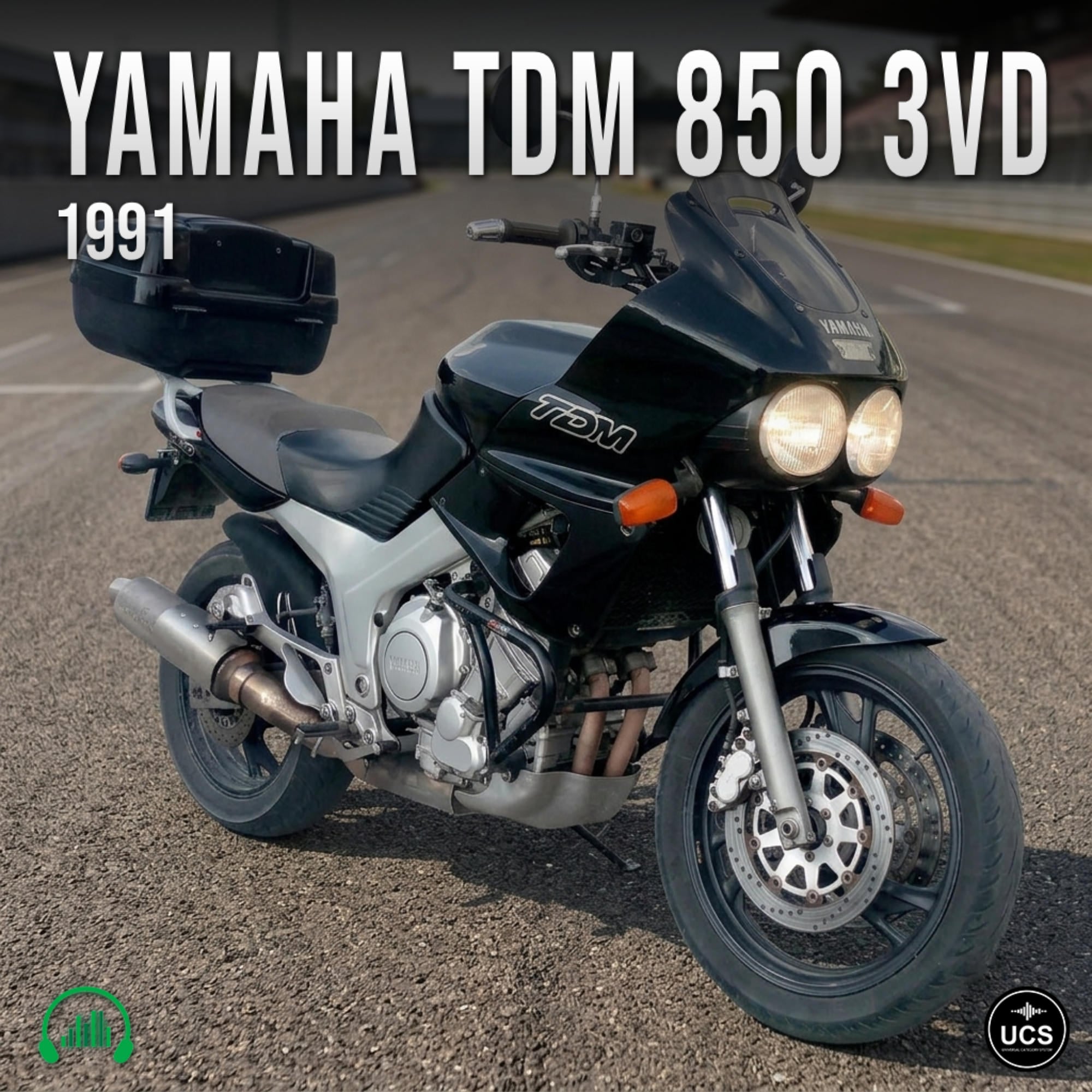 Yamaha TDM 850 3VD 1991 sport touring motorcycle | Vehicle Sound