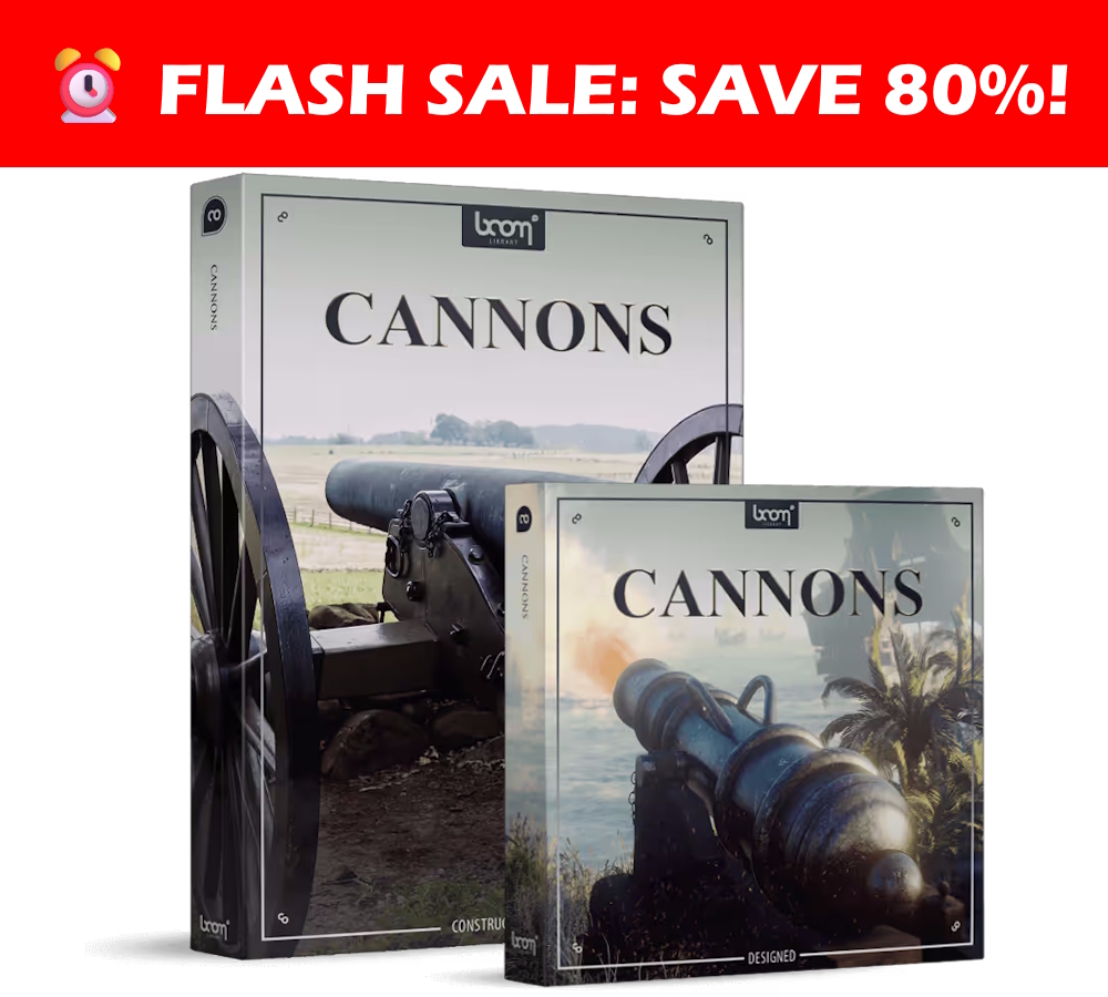 Cannons-Bundle-Sound-Effects-BOOM-Library Flash Sale