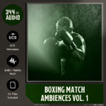 Boxing Match Ambiences Vol. 1 sound library cover by 344 SFX