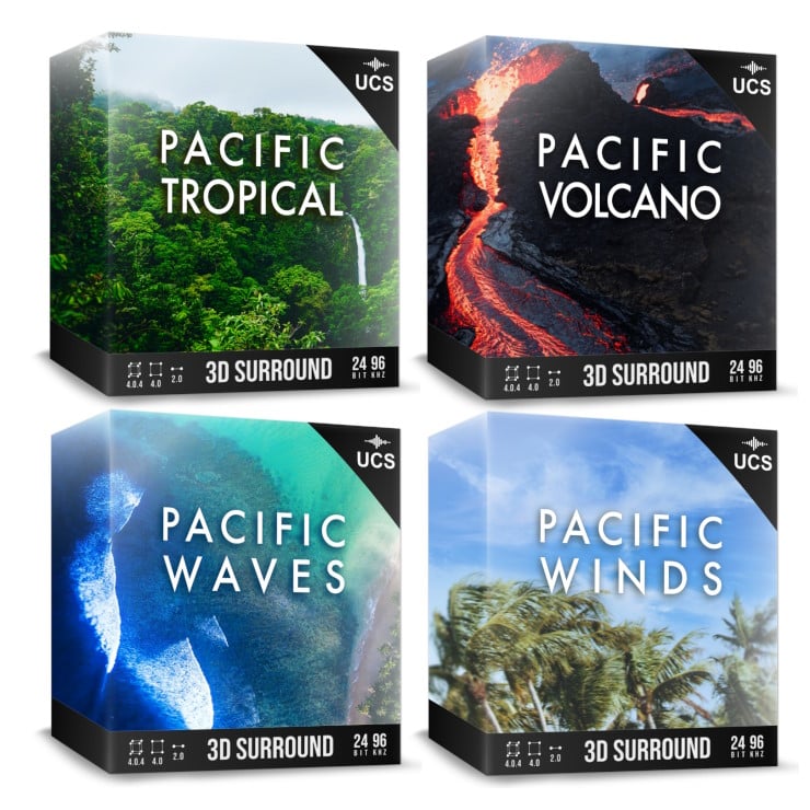 Pacific ambience sound effects bundle