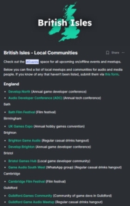 communities space post example