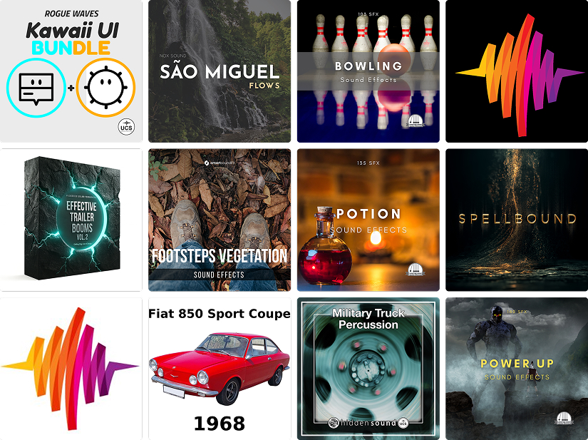 10 great new sound libraries: military truck percussion, classic ’60s Fiats, game-ready boosts, magical auras, outdoor footstep foley, and more