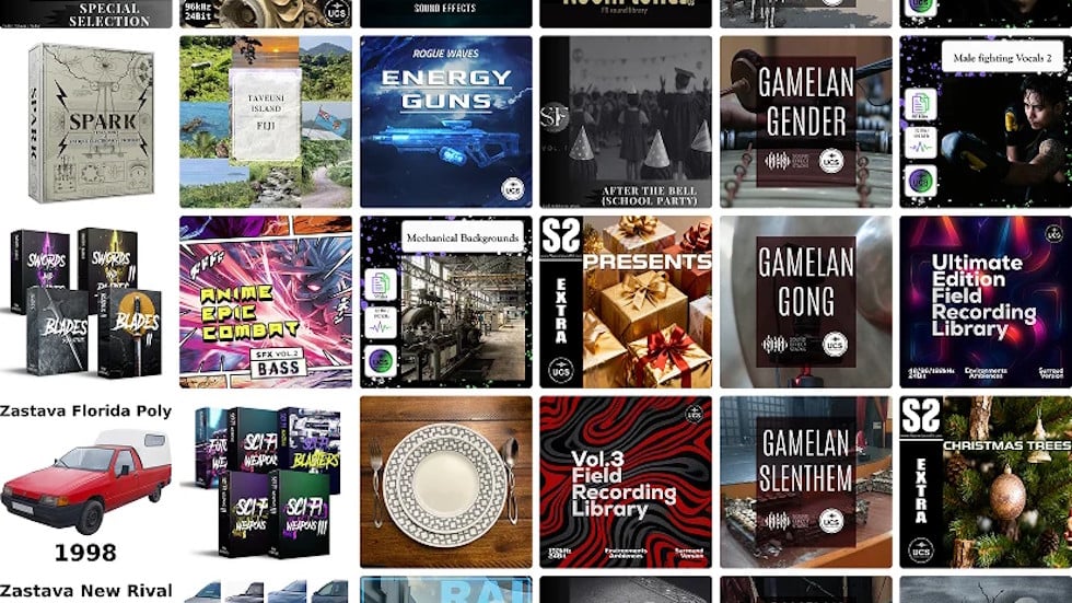 37 great new sound libraries: Energy guns, school parties, Malioboro street ambiences, lots of gamelans, and much more