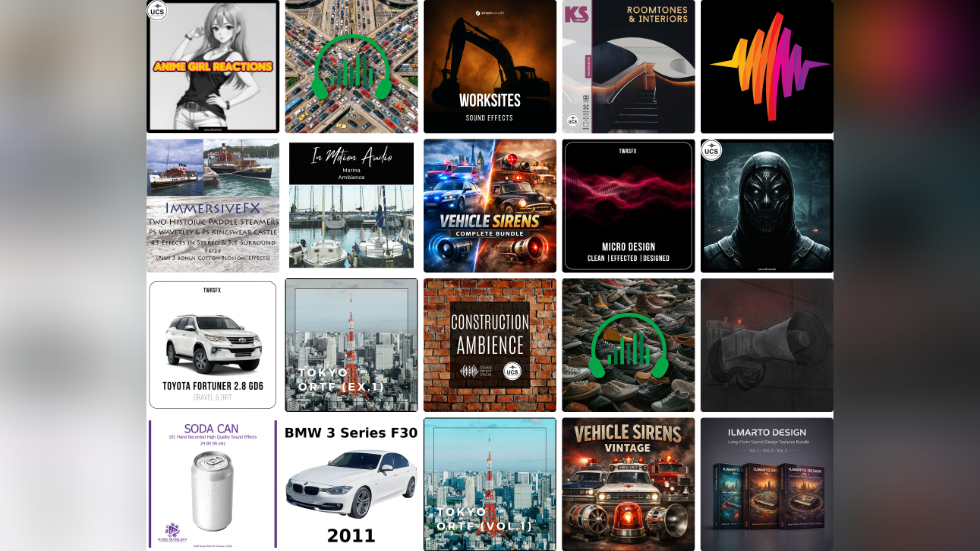 20 great new sound libraries: European sirens, demon dialogue, anime girls, construction sites, Kontakt footsteps, ocean marinas, and much more
