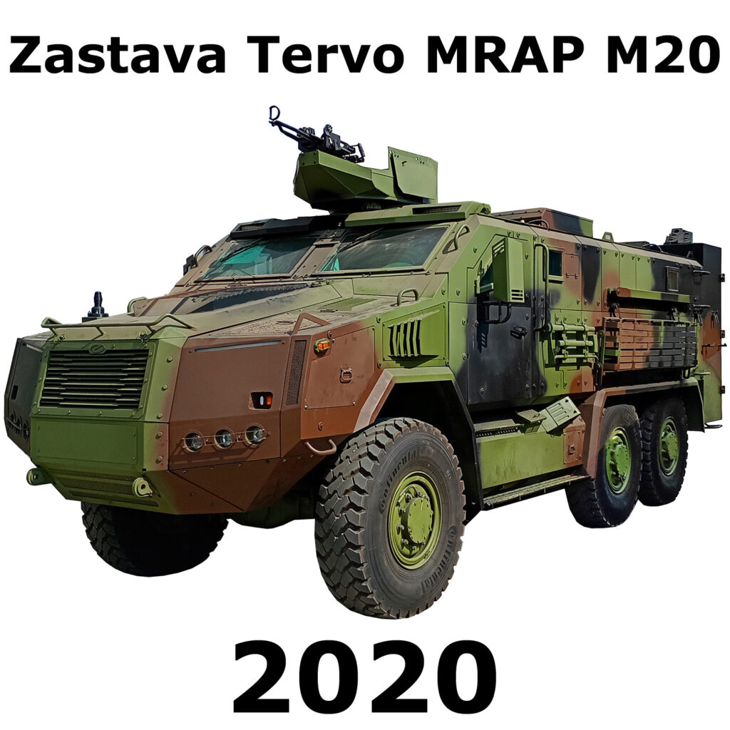 Zastava Tervo MRAP M20 2020 mine-resistant ambush protected armored vehicle