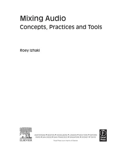 Cover of Mixing Audio by Roey Izhaki