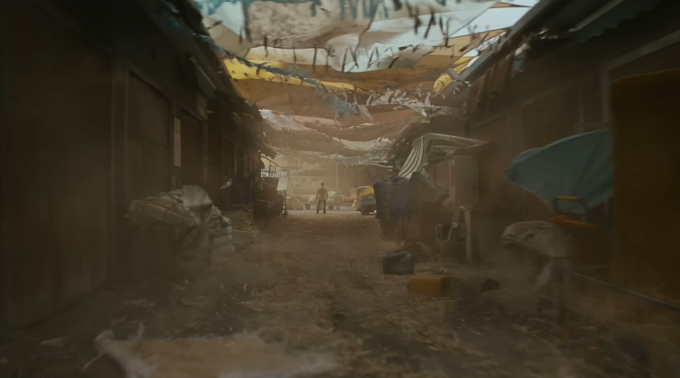 The Mummy production still