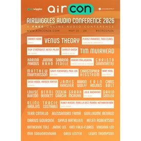 AirCon26 festival-style speaker lineup poster, A2 size