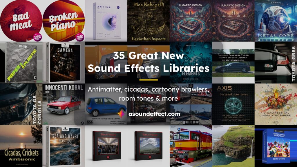 35 great new sound effects libraries: Combat gore, antimatter, surround seas, cartoony brawlers & more