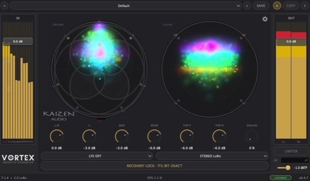 VORTEX Downmixer plugin by Kaizen Audio