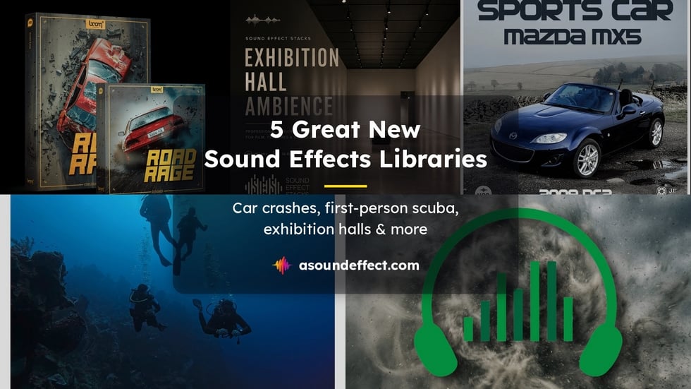 5 great new sound effects libraries: Adriatic storm winds, first-person scuba, car destruction, exhibition halls & more