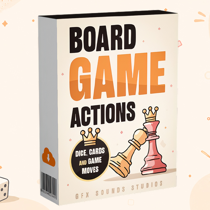 Board Game Actions – Cards, Dice, UI & Board Game Sounds