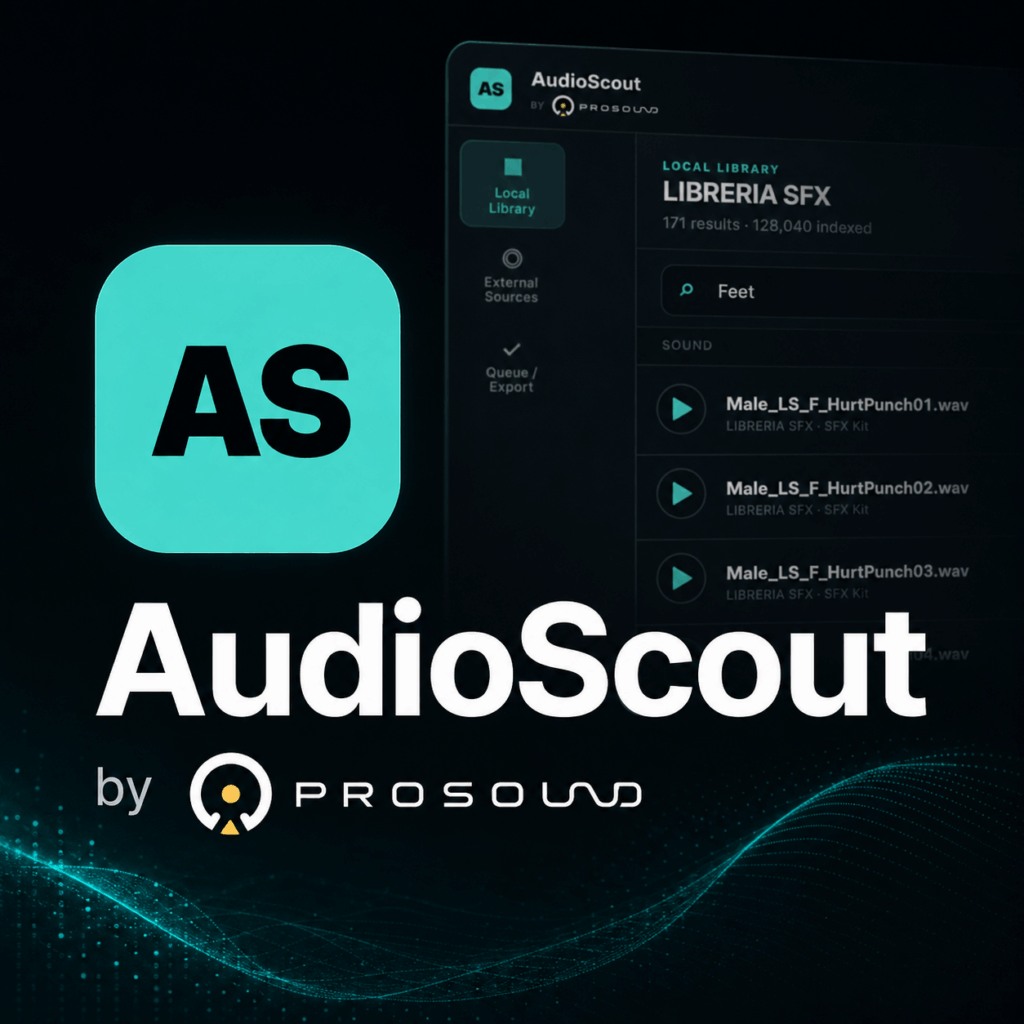 AudioScout – Fast Local SFX Search for Mac & Windows