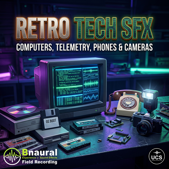 RETRO TECH SFX: Computers, Telemetry, Phones & Cameras